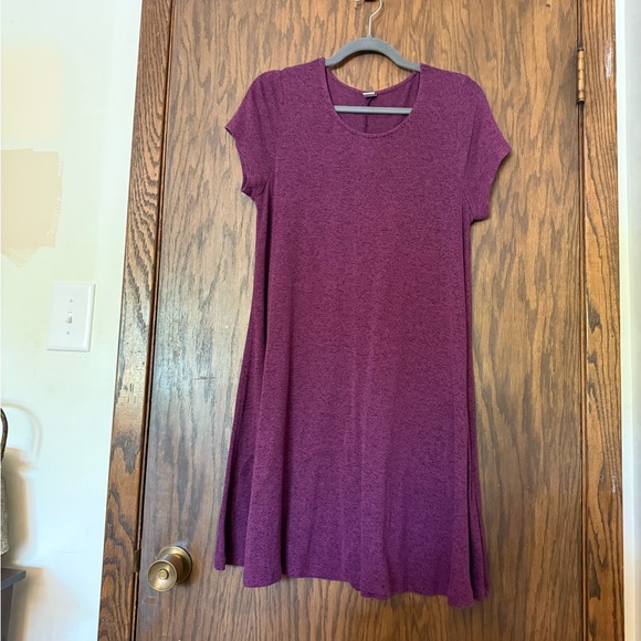 Old Navy Plum Knit Swing Dress - Picture 2 of 6